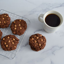 Load image into Gallery viewer, Chocolate Cookies with Peanut Butter Chips - Dozen
